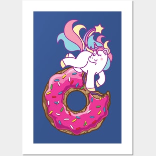 donut unicorn 1 Posters and Art